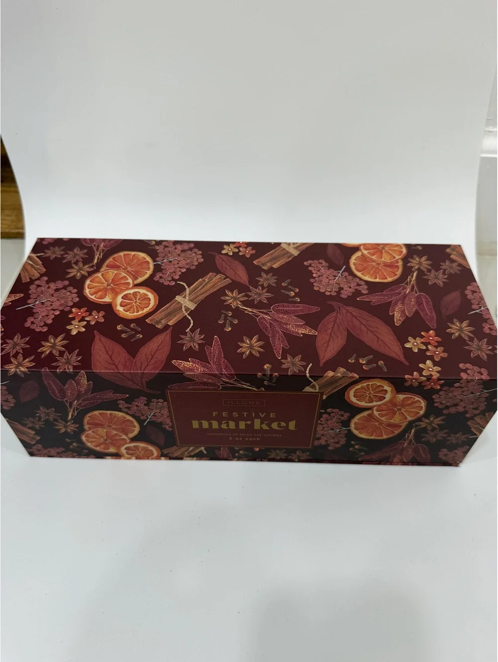 NWT Illume Festive Market Candle Gift Set of 3 Women's gift